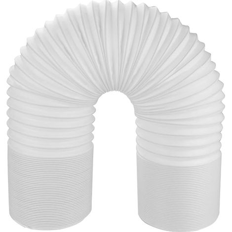 Tuyau Échappement de Climatiseur Portable, 3M Longueur Tuyau Échappement Portable, Tuyaue Évacuation Pliable Pièces de Climatiseur à Filetage Anti-horaire(150mm) (1/5)