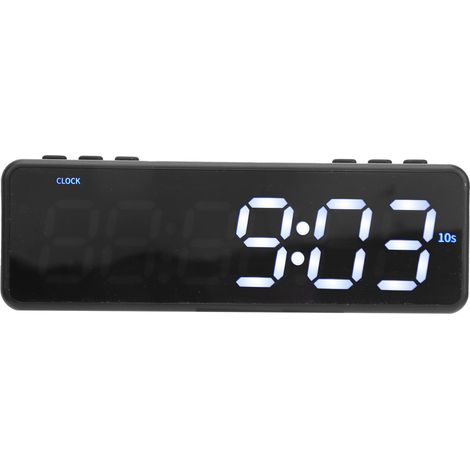 Minuteur d'entraînement intérieur GanxinQ20, chronomètre polyvalent à affichage numérique LED blanc et vert, batterie intégrée incluse. (1/5)