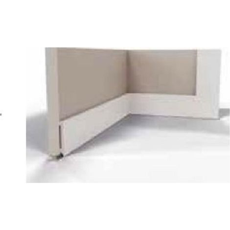 Plinthe anti choc carré PVC 2,4ML - Hauteur: 100mm