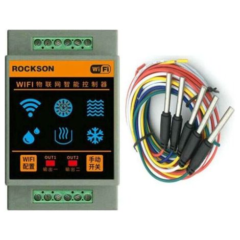 Capteurs de contrôleur de niveau d'eau domestique Wifi Dispositif d'alarme de niveau d'eau Système de détection de flux de natation (1/4)