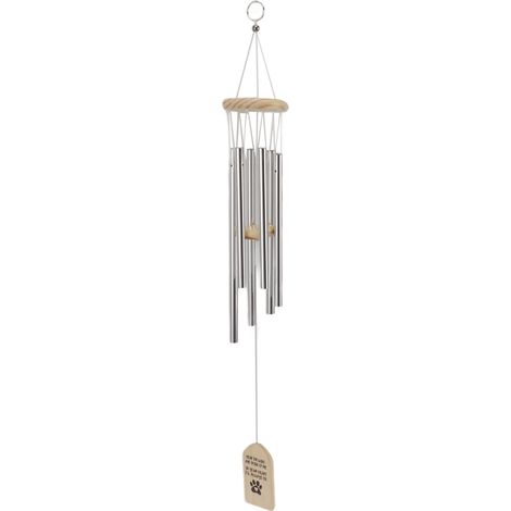 Souvenir animal bois carillon vent extérieur chien commémoration décoration jardin tubes aluminium renforcés (1/5)