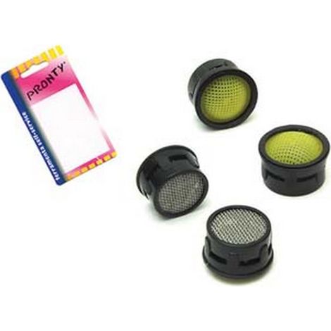 12PZ FILTRI DI RICAMBIO PER AERATORI CON GUARNIZIONI - in bl.4 pz.