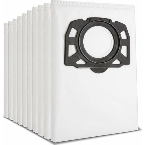 Pack of 10 filter bags vacuum cleaner bags for Karcher 2.863-006.0 KFI 487 vacuum cleaner bags for Karcher WD4 WD5 WD6 WD5P WD6P MV4 MV5 MV6 multifunction vacuum cleaner (1/5)