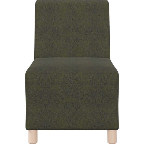 Maison Exclusive - Divano Sedia senza Braccioli Verde Militare 55 cm in Similpelle Scamosciata (1/5)