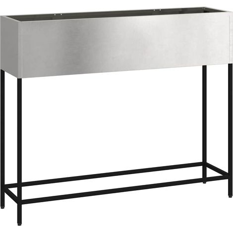Maison Exclusive - Vaso da Giardino Rialzato Argento 100 x 26 x 82 cm