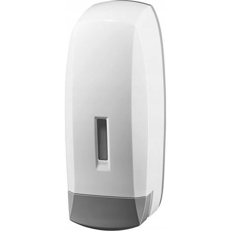 Dispensador de jabón de pared Bisk, plástico, 1000 ml, blanco, 1 unidad.