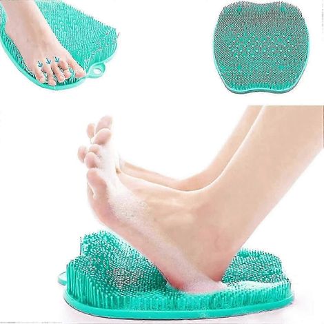 Filiyano-Brosse de massage des pieds pour la douche - Ventouses en silicone antidérapantes, verte (1/5)