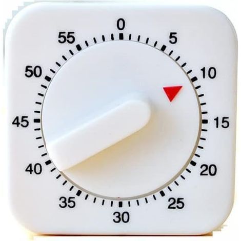 Lntyq Minuterie de Cuisine Mécanique, Minuteur de 60 Minutes avec Alarme Sonore Compte à Rebours Timer pour la Commande de Cuisson, la Mesure du Temps de Sport (1/5)