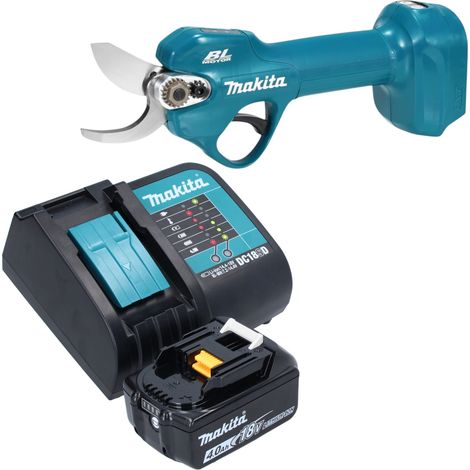 Tijeras para podar a batería Makita DUP 181 SM1 de 18 V y 30 mm sin escobillas + 1 batería de 4,0 Ah + cargador (1/5)
