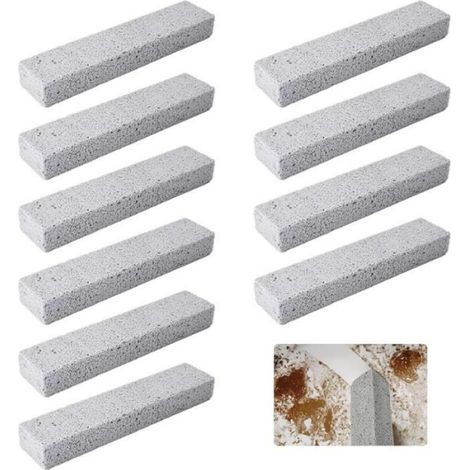 10 Pièces Pierre Ponce WC, Brosse De Nettoyage Pierre Ponce, Effet Nettoyant Puissant, Idéal pour Nettoyer (1/4)