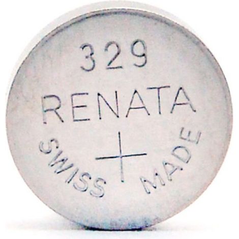 Renata / Swatch Group - Pile bouton oxyde argent 329 RENATA 1.55V 37mAh