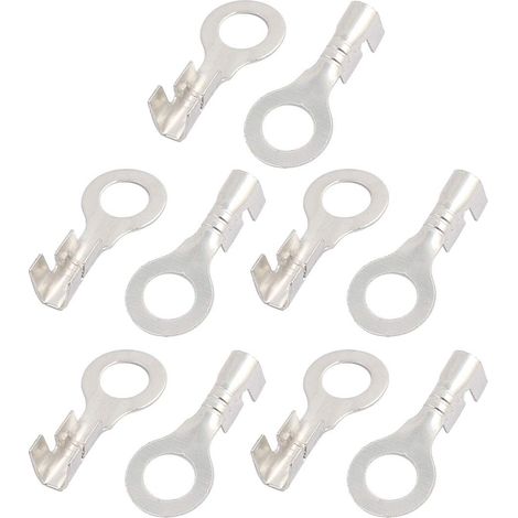 10 pièces 4,2 mm Lochdurchmesser non isolé anneau tiges pour AWG 22-16