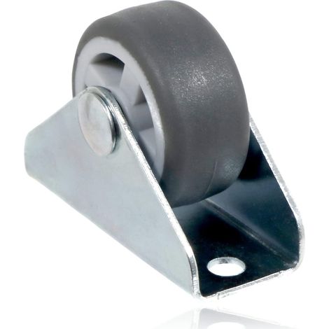Roue pivotante 5pc Roue pivotante universelle Attachement de plaque fixe 1 'Mini roue 30mm (1/5)