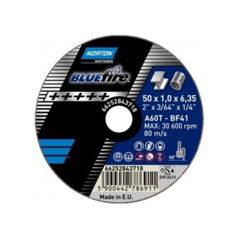 Disque à tronçonner Norton blue fire 50 mm 1 mm