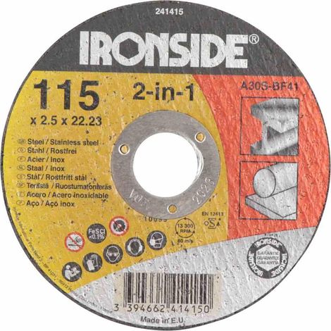 Trennscheibe für Metall 115 x 2,5 mm Bohrung 22 mm (1/2)