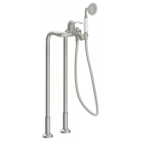 Mitigeur bain avec prises d'eau au niveau du sol acier TRES-CLASIC - TRES 24219402AC (1/3)
