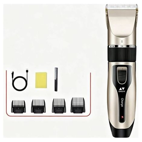 Tondeuse Cheveux Hommes, Tondeuse Cheveux Professionnelle Sans Fil, Tondeuse Électrique Cheveux Et Barbe, USB Rechargeable Tondeuse Cheveux avec Affichage LED pour Hommes Enfants Famille