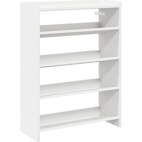Maison Exclusive - Scarpiera Bianca 60x25x81 cm in Legno Multistrato