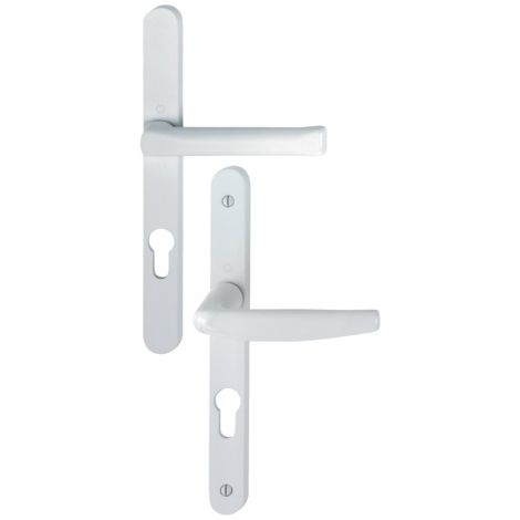 Atlanta 113KH/300LMSGL/1530 HOPPE Set di porte in vetro stretto a sporgenza ridotta Bianco 9016 Key i - spessore 68/77 - 3304456