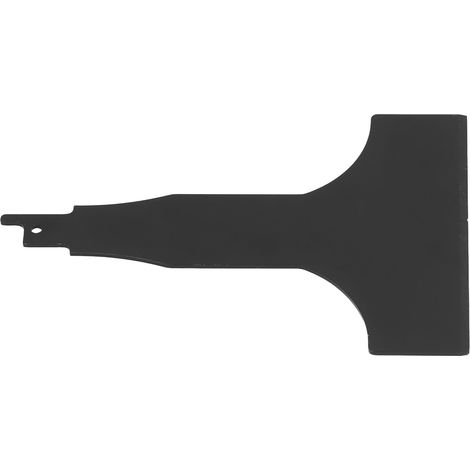 Lame racloir acier allié pour scie sauteuse, outil decrassage joint carrelage colle, noir (1/5)