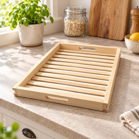 Tiroir supplémentaire Masy 241 en hêtre pour garde-manger (1/4)