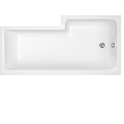 L SQUARE SHOWER BATH LH 1700x850x700x585