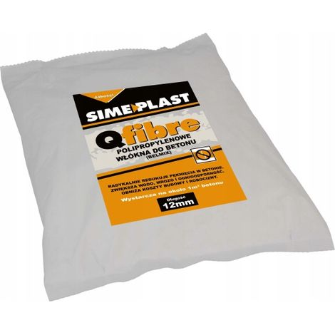 Fibres de polypropylène pour béton, longueur 12 mm - 600 g (1/2)