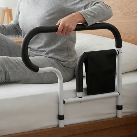 Barriere de Lit Adulte, Barrière Potence de Lit, Barriere de Lit Support pour Sécurité Nuit, Aide au Lever et Soins (1/5)