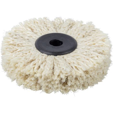 Wolfcraft Kordelbürste Ø 85 x 20 mm, 10 mm, Sisal Bürsten (1/3)