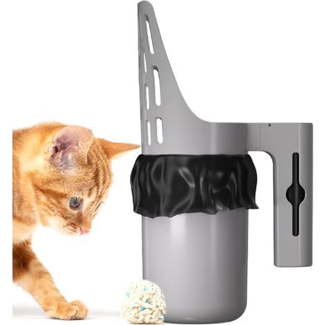 CCYKXA  Cat Litter Scoop, Portable Sifter Shovel, Large Capacity Holder, Authentic Easy-Clean Design, Comfortable Grip Handle for Indoor Outdoor Use Men Women