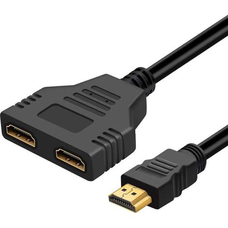 Hdmi Adaptateur Câble Splitter Hdmi 1 In 2 Out Hdmi Male (1/5)