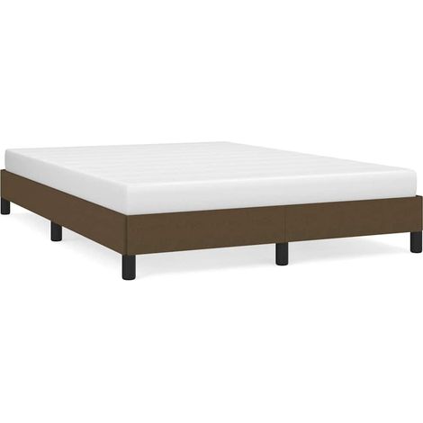 Maison Exclusive - Bettgestell ohne Matratze Dunkelbraun 140x200 (1/5)