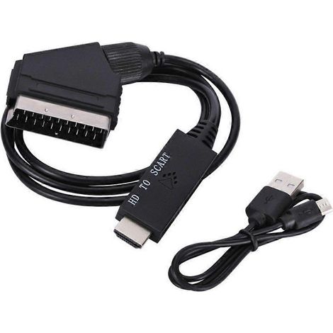 1080P SCART zu HDTV Konverter 1080P 60Hz Videokabeladapter Konverter