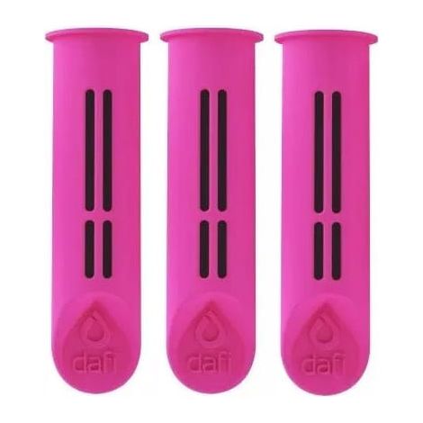 Filtro insertable para botella Dafi rosa, 3 unidades