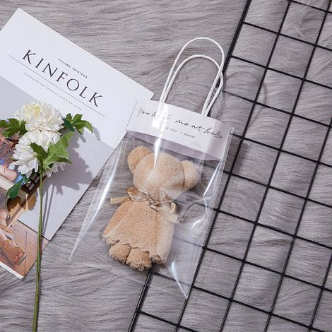 Teddybär-Handtuch, Geschenkidee, Geschenkidee für die Feiertage, Geschenk zum Auspacken kleiner Präsente, praktische Abschlussgeschenke (1/5)