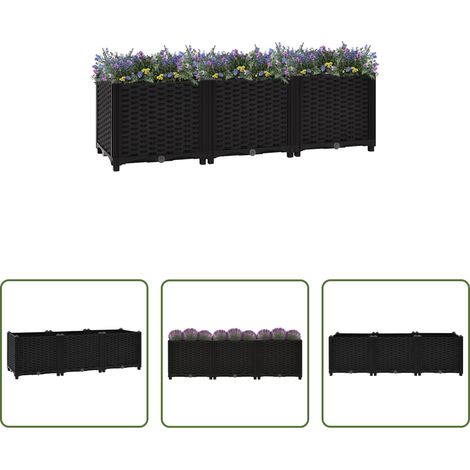 Pflanzbeet -  Hochbeet 120x40x38 cm Polypropylen (1/5)