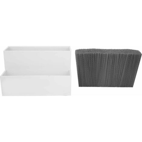 Boîte de rangement pour pinces et ciseaux de coiffure, organisateur d'outils et accessoires de coiffure, blanc (1/5)