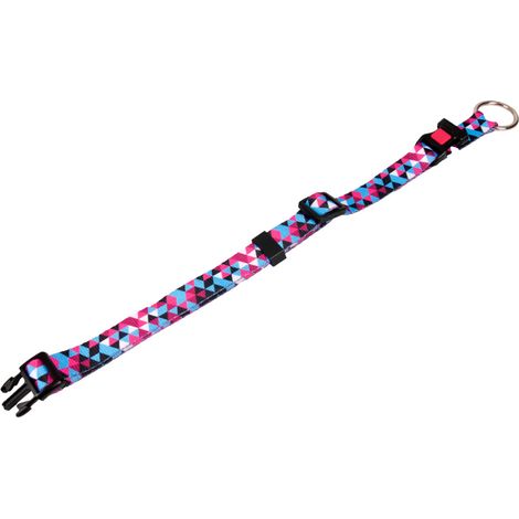 K COLLAR GEO AZUL 40-55CM 20MM M