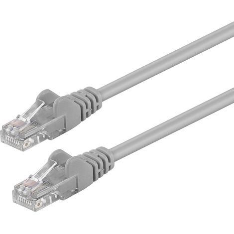 Câble réseau Goobay Cat5e U/UTP 2 m/Câble Ethernet RJ45/LAN, pour connexion Internet, connexion filaire
