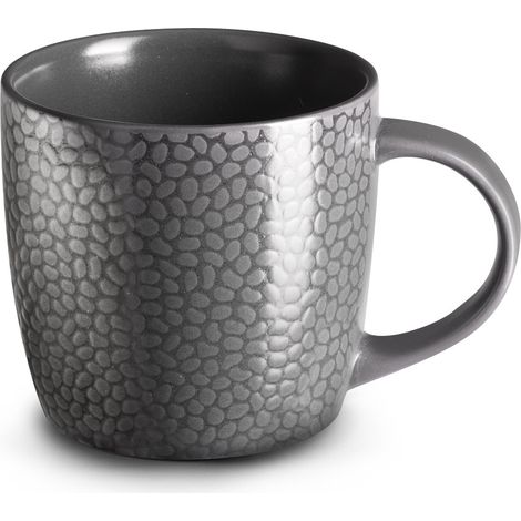 Tasses Café/thé Stone Grises Lot De 6 Tasses 28cl, Design Stone Gris - Medard De Noblat (1/3)