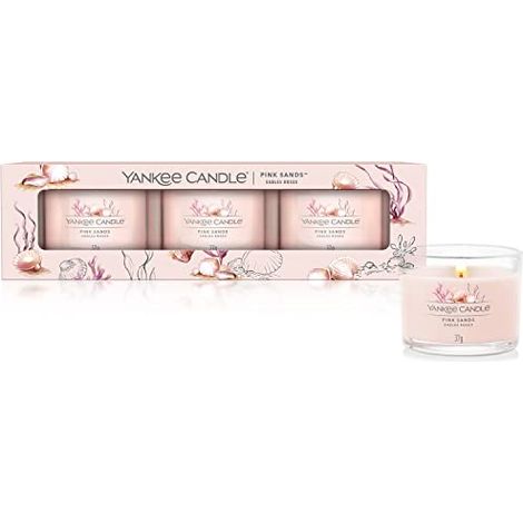 Set di mini candele Yankee Candle Pink Sands 3x37g (1/4)