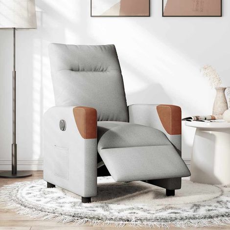Maison Exclusive - Relaxsessel Elektrisch Wolkengrau Stoff