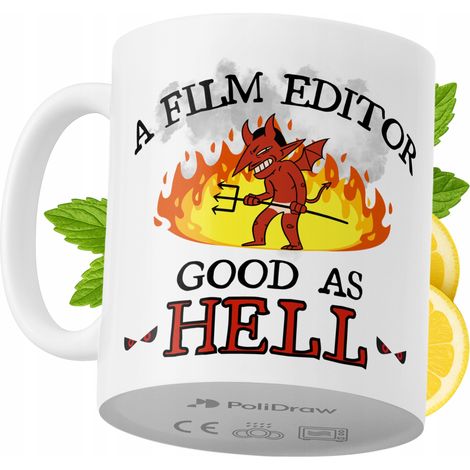 Lustige Kaffeetasse mit witzigem Textdesign für Filmeditoren – ideal für Geburtstage, Namenstage und Feiertage. Hochwertige Tasse für besondere Anlässe im Büro oder Homeoffice. Farbe: Weiß, 330 ml.