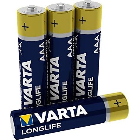VARTA - Pile alcaline Longlife LR03/AAA blister de 4
