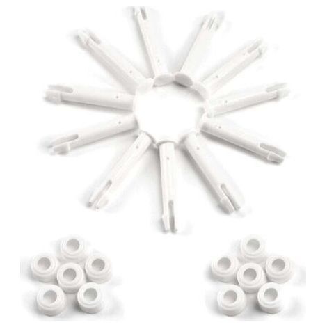 12 Pièces Goupille en Plastique,Pièces Détachées Piscine Intex,Goupille en Plastique Piscine,pour la Plupart des Piscines à Cadre - Piscine Rectangulaire/Ronde (6cm) (1/5)