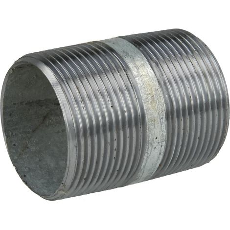 Nipple double galvanisé 1 1/2'' x 60 mm