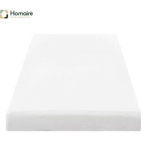 Matratze 200 x 90 x 16 cm weiß Polyester HOMAIRE (1/5)