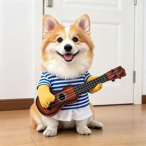 Déguisement d'Halloween pour chiens et chats, idéal pour les promenades, convient aux chiens de petite et grande taille. Taille L. (1/4)