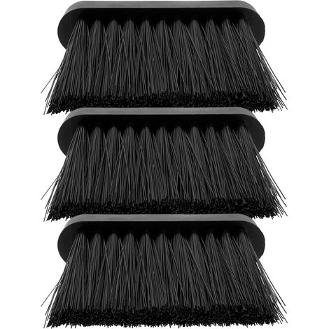 Lot de 3 têtes brosse rechange pour poêle à bois avec poils en (1/5)