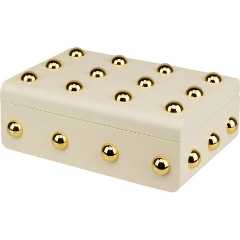 MDF-Zinkbox mit Nieten 32X22X11,5 cm (1/5)
